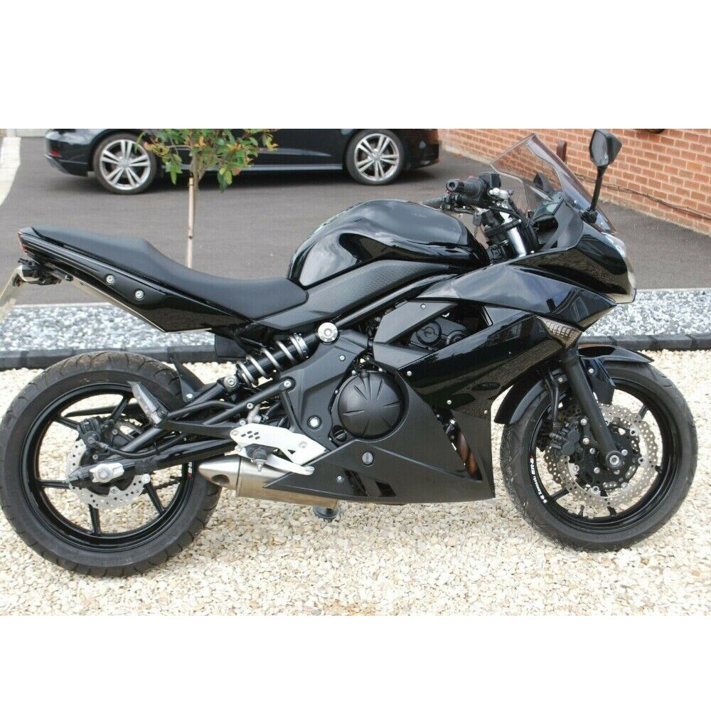 For Kawasaki Ninja 650R EX650C 2009 2010 2011 Vivid Black For Kawasaki Ninja 650R EX650C 2009 2010 2011 Vivid Black