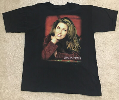 Vintage 1998 Polygram Shania Twain T-shirt Size XL | eBay