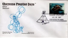 CHEYENNE FRONTIER DAYS RODEO STATION,   CHEYENNE, WY 1997  FDC14083