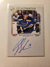 2021/22 SP Authentic Hockey Brayden Schenn UD AUTHENTICS On Card Auto - Blues