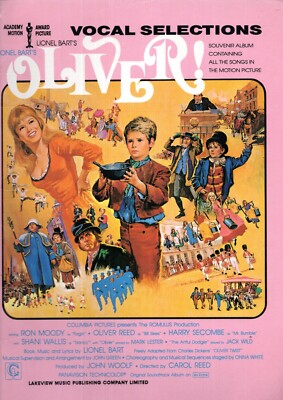 OLIVER! Musical Movie Stage Show Issue SHEET MUSIC BOOK