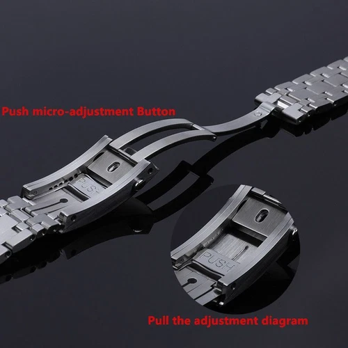 20 mm 316L Steel / Two Tone Watch Bracelet Strap Fits Omega Seamaster 300M - Bild 5 von 11