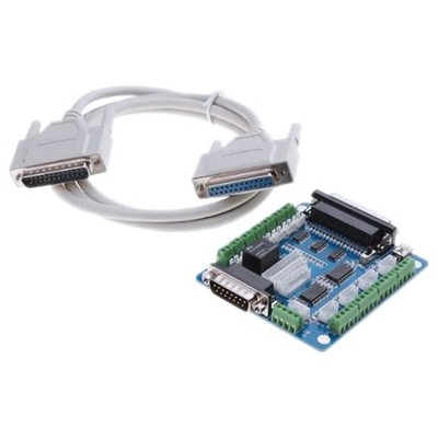 5 Axis CNC Stepper Motor Controller Breakout Board for CNC Mill Interface Drive