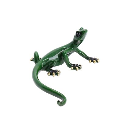 Gecko Eidechse Harz Wand Schuppen Zaun Skulptur Deko Statue Ornament Haus
