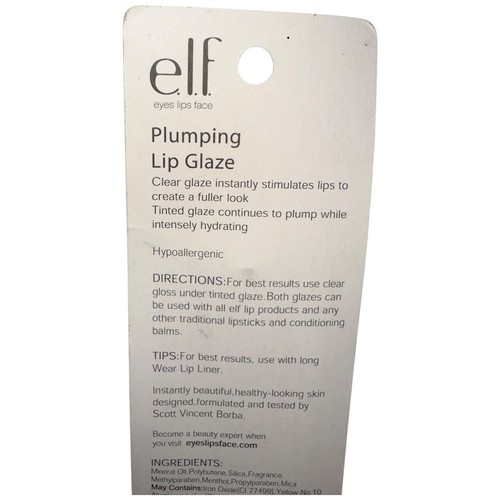 ELF Plumping Lip Glaze Plum Pout 2906 NOS Lip Gloss Y2K Beauty Makeup - Picture 9 of 12