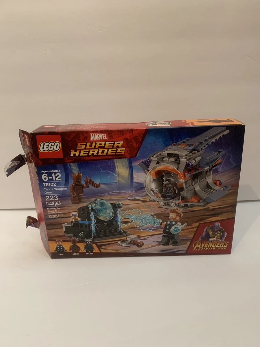 LEGO MARVEL SUPER HEROES THOR WEAPON QUEST Retired New Box Open Product Sealed