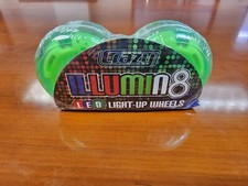 Crazy Skate Set of 2 Illumin8 Led Light Up Wheels 62mm Green