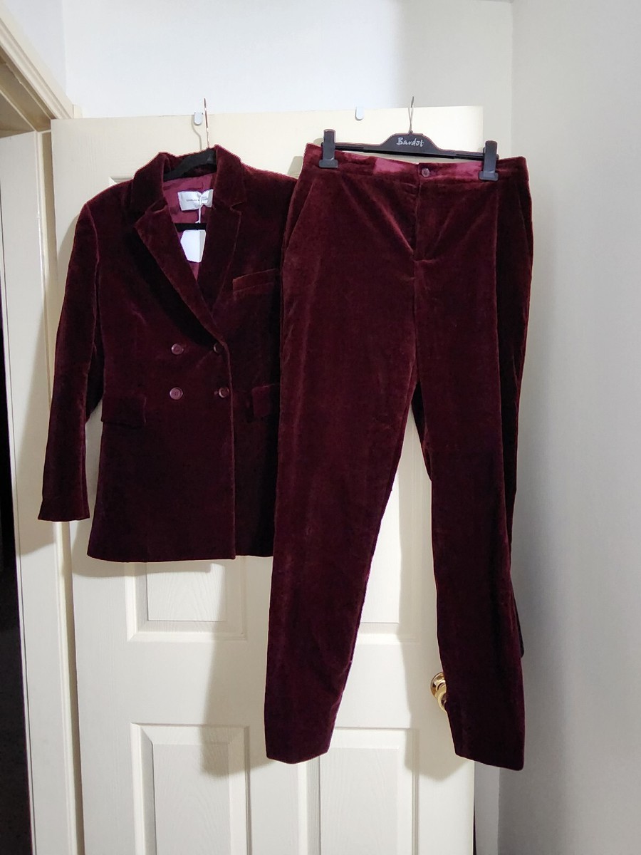 Scanlan Theodore Trousers Maroon Scanlan Theodore Burgundy