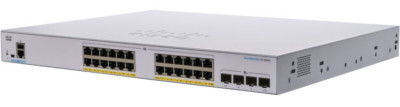 Cisco CBS250-24P-4X-EU - CBS250 24-Port Gigabit Ethernet PoE Switch w/ 4 x SFP