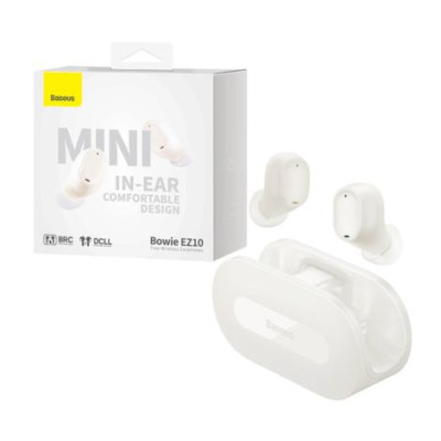 Baseus Bowie EZ10, Bluetooth 5.3 TWS Headset, weiß