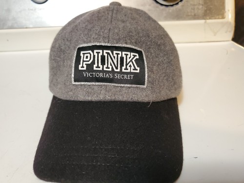 Victoria’s Secret PINK Cap Hat Adjustable Gray Black Chicago Chi-Town