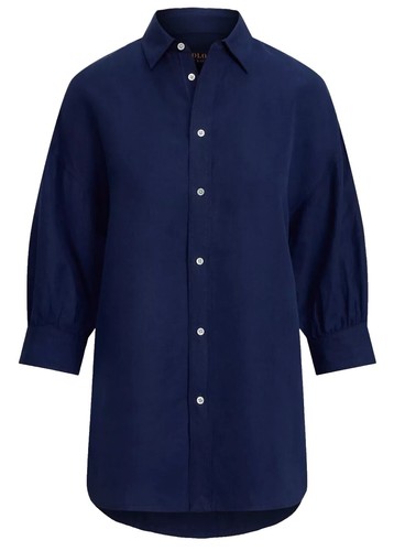 Rare Vintage 90s Caldwell Black Polo Ralph Lauren button up shirt