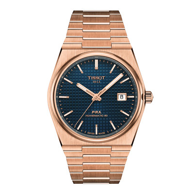 New Tissot PRX Powermatic 40MM Blue Dial Men's Watch T137.407.33.041.00