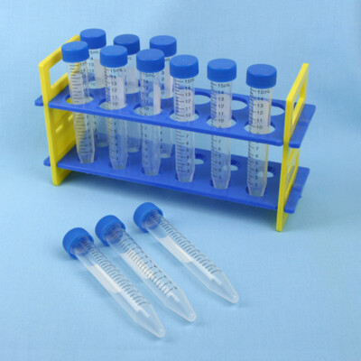 TEST TUBE RACK w/ 15 mL TUBES