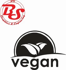 6" VEGAN Vegetarian Plants Plant Based Vinyl Decal Sticker Window noBS