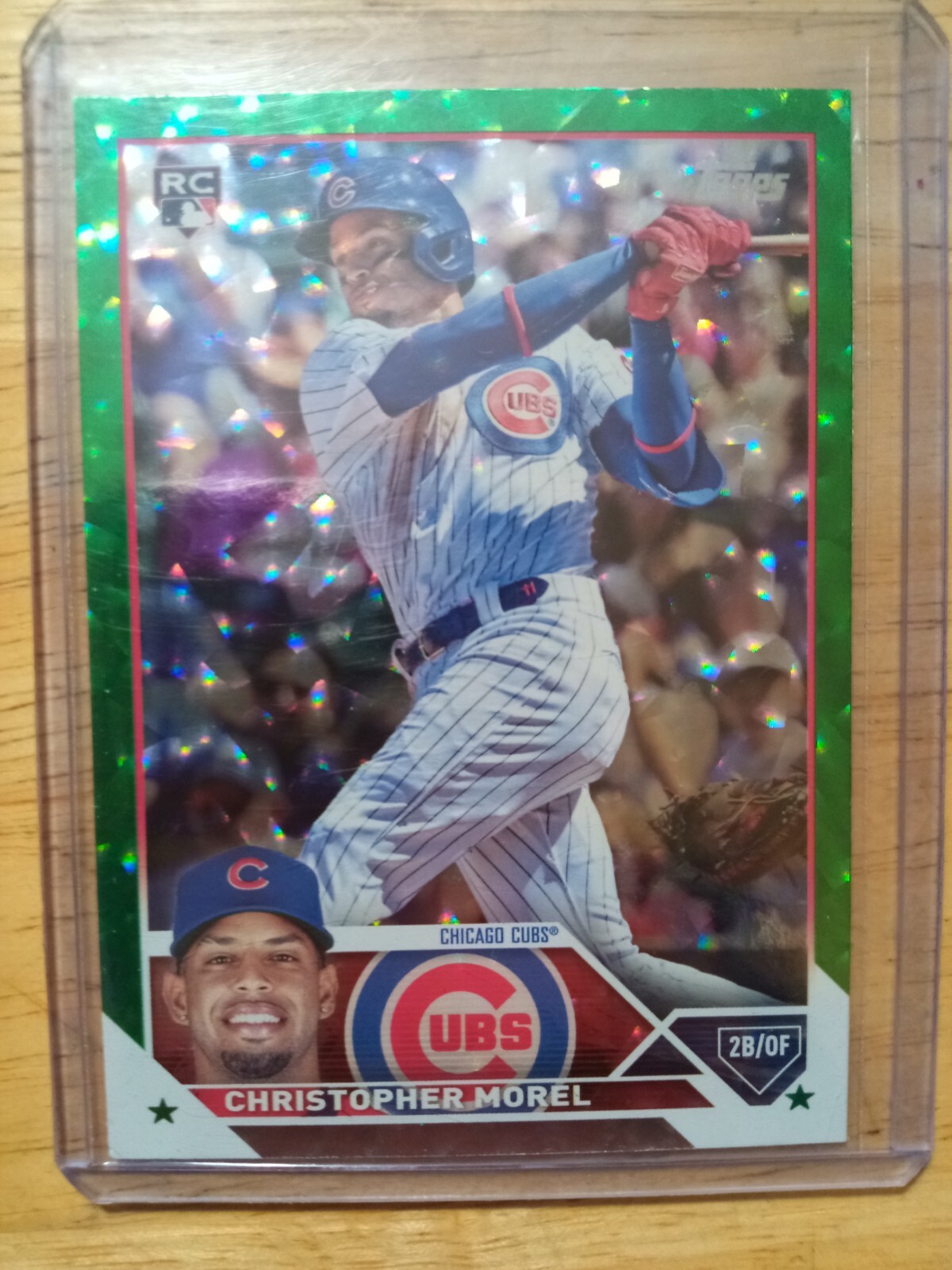 2023 Topps Series 1 Christopher Morel RC #308 Green Foil SP /499