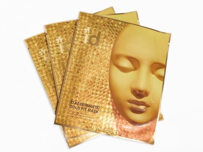 ID AZ Dermastic Gold Fit Mask 3pc EXP 04/2026 Sooth Brighten Glow RV$39 FREESHIP