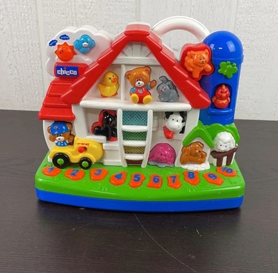 Chicco Electronic Farm/Barn Activity Learning Toy w/ Animal Buttons & Numbers