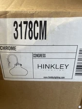 Hinkley 3178CM Congress, 1-Light, Wall Sconce, 100watts, Chrome