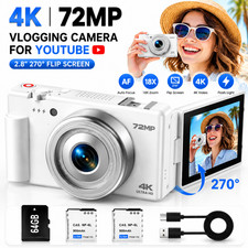 72MP Digitalkamera 4K Video Kompaktkamera 270...