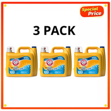 ARM & HAMMER Plus OxiClean Liquid Laundry Detergent Fresh 158.6 oz, 3 Pack