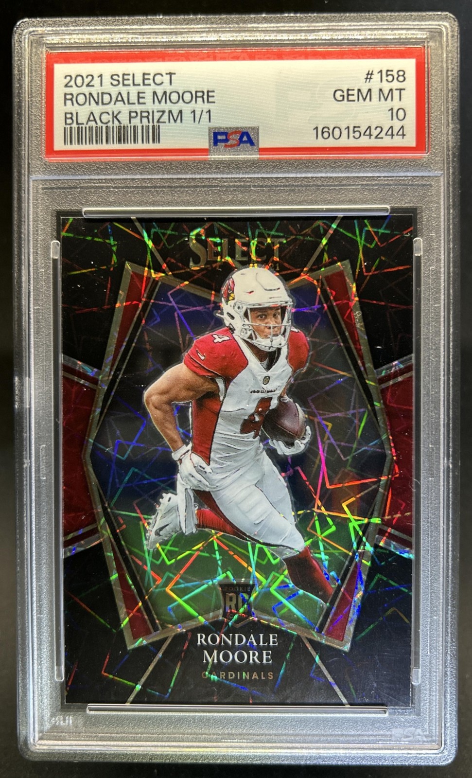 Rondale Moore Panini Select #158 Black Disco Prizm