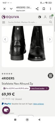 ungetragene 4 Riders Stiefeletten New Allround Zip Gr. 39  NP 69,99.-