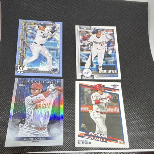 Topps Shohei Ohtani Dodgers & Angels Stars of MLB & Bomb Squad 2021 Card Lot 4
