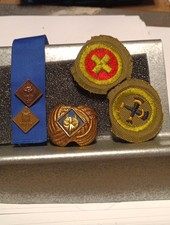 Boy Scouts of America Vintage Memorabilia Lot Eagle Scout Medal Patches and Pins