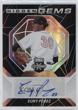2021 Panini Elite Extra Edition Hidden Gems Black Eury Perez #HG-EP Auto he0