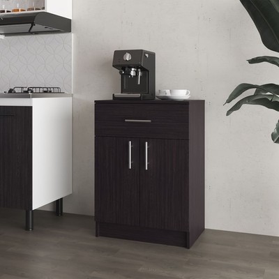 Cope kitchen Pantry in melamine with 2 doors and 1 drawer, Wengue