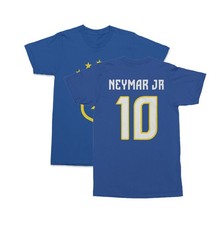 Brazil Neymar Jr 10 Soccer Inspired Jersey Style Unisex T-Shirt
