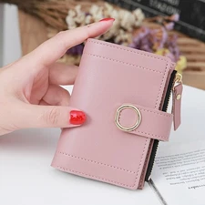 Women Girl Short Wallet Leather Clutch Coin Small Purse Card Holder Handbag