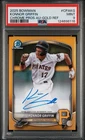 2025 Bowman Konnor Griffin TRUE GOLD Refractor Auto /50 PSA 9 - Pirates