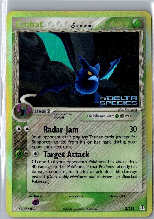 Stamped Crobat (Delta Species) 2/113 Delta Species Holo Rare NM