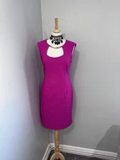 ROMAN Original Hot Pink Pencil Wiggle Dress Party Cocktail Size 12