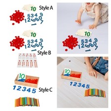 Montessori Cards  Counters Mathematics Training Math Manipulatives for