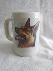 Vintage McCoy Pottery German Shepard Dog Mug Stein 6395