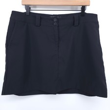 Nike Womens Golf Skort Tour Performance Size 14 Black Dri-FIT Athletic Skirt