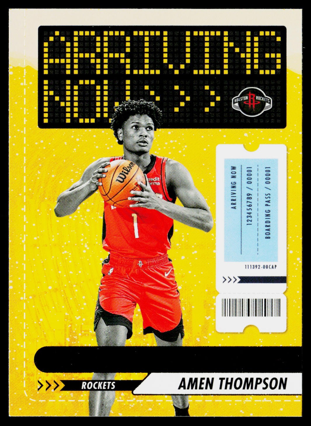 Amen Thompson 2023-24 Hoops Winter Arriving Now #16 Houston Rockets