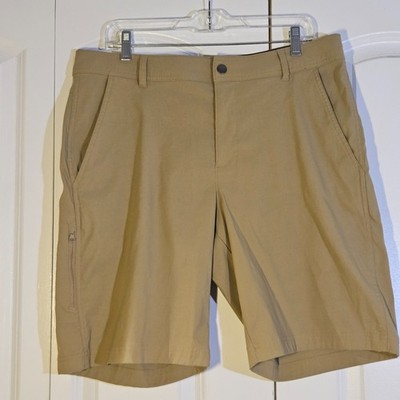 Columbia Men's Shorts 36'' Tan Royce Peak II 10'' Inseam Nylon Blend Outdoor Hike