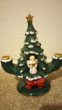 Cracker Barrel  Ceramic Tree double taper Can...