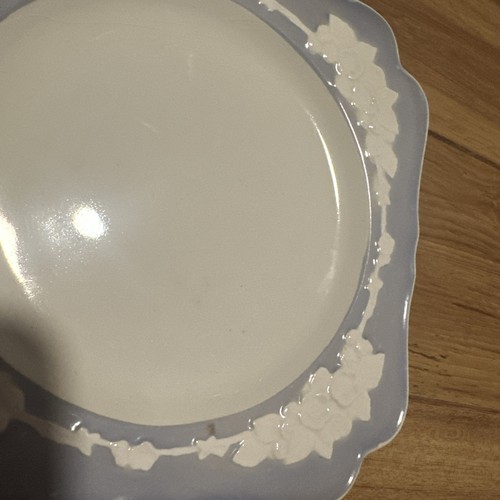 Crown Ducal. Gainsborough. Square . Made In England. Light Blue /White 7” Floral - Picture 2 of 3