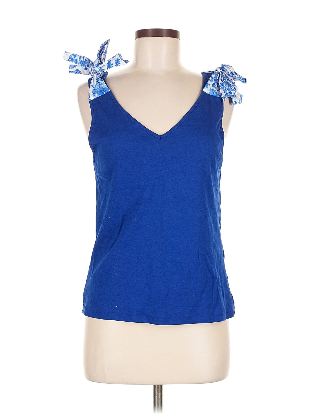 Tommy Hilfiger Women Blue Sleeveless Top L