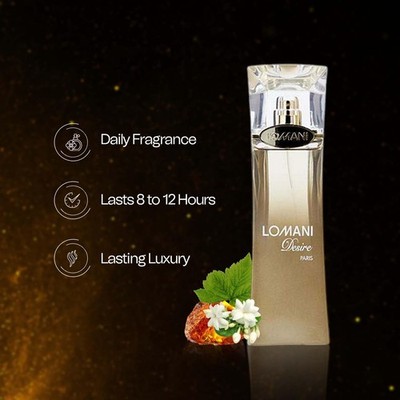 Lomani Desire Eau De Perfume Spray Long Lasting Scent 100.5ml | eBay