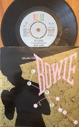 DAVID BOWIE - LET’S DANCE ORIGINAL UK 7” EMI AMERICA SINGLE NM COND PIC SLEEVE