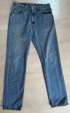 Vintage 90s Levi's Men's 505 Straight-Leg Denim Jeans 34x34 Medium Blue