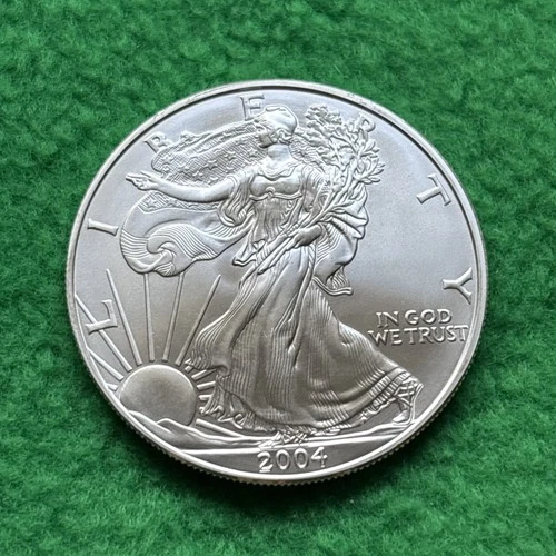 2004 American Silver Eagle - BU ASE - 1 oz .999 Fine Silver!