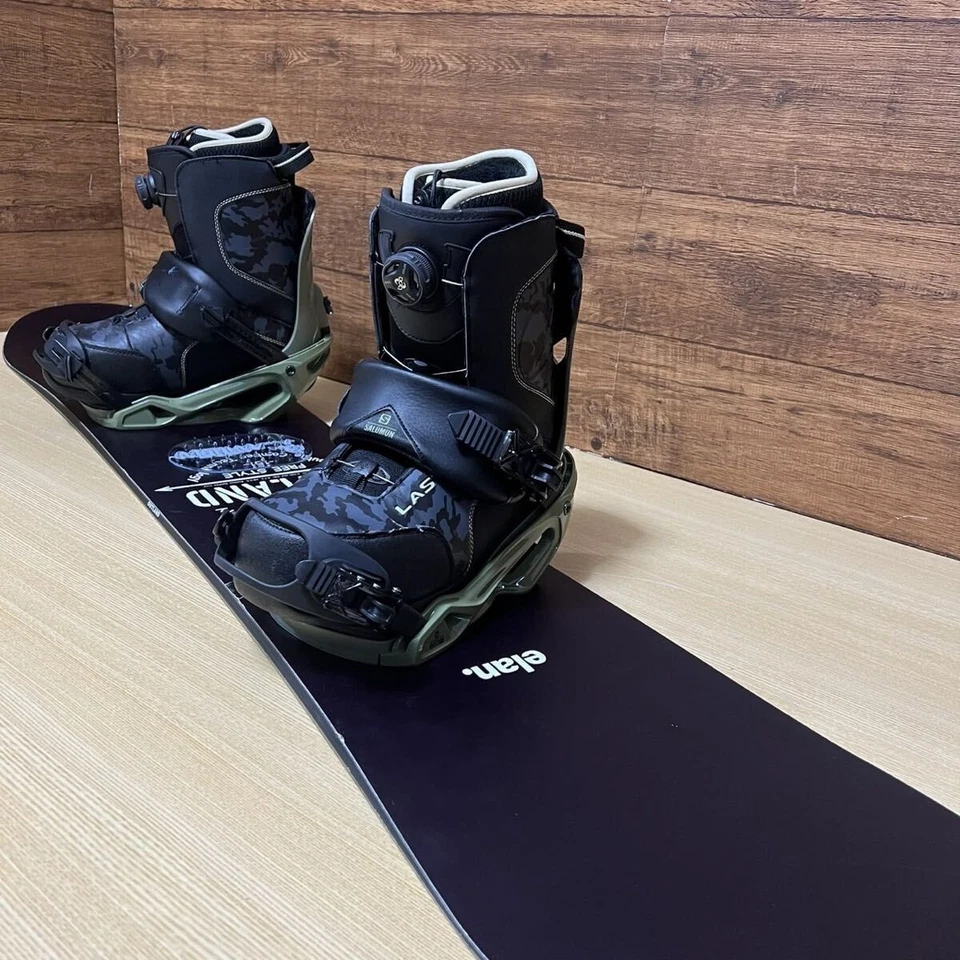 ELAN SALOMON binding LASTARTS boots men's snowboard 4 piece set 151cm 27cm - Image 2 of 4