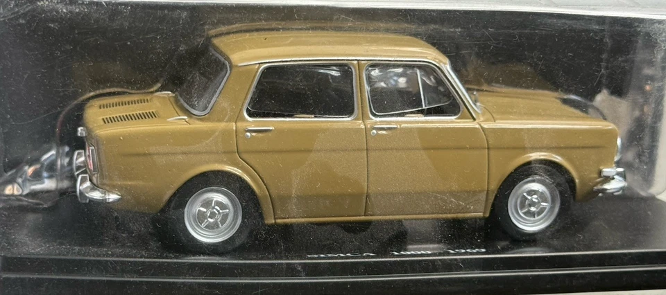 i431 ATLAS 1:24 Duncan 1000 von 1969 OVP  braungelb 4976 Simca Matra - Bild 4 von 4